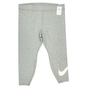 Nike Women's Size 2X Sportwear Classic High-Waisted Graphic Leggings Gray NWT